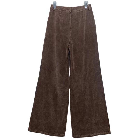 NEW SAGE THE LABEL kahlo washed cord pant in brown Size SMALL NWT - Picture 5 of 10